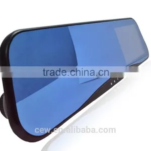Newest 4.3 Inch Car Black Box Dual Lens Video Recorder Dash Cam Rearview Mirror Car Camera 1080P HD Car DVR thumbnail-2