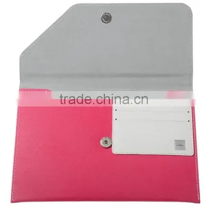 2-Tone PU Leather Envelope Sleeve Pouch for Tablet With Card Holders thumbnail-4