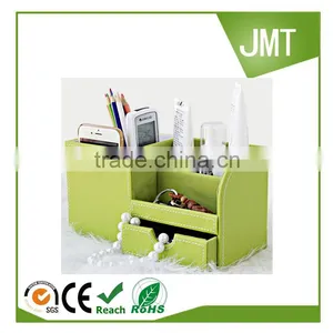 Hot Sale Home Office Decor Desktop Leather Storage Box Case thumbnail-1