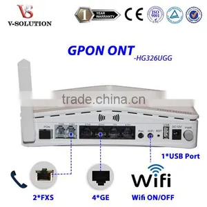 4GE 2FXS USB Port WiFi FTTH GPON ONT ATA Adapter Wireless ONU thumbnail-1