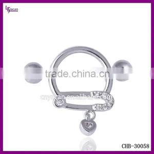 Non-piercing Body Jewelry 16g Nipple Shield thumbnail-1