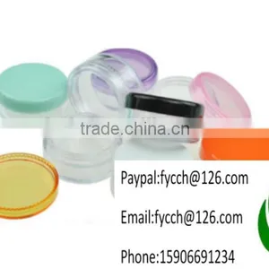 3g Green Plastic Jar Container With Plastic Lid Cap thumbnail-3