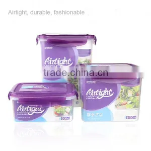 BPA FREE Microwavable Food Container Plastic With Locking Lid thumbnail-1
