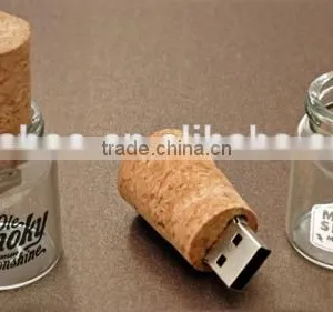 Drift Bottle Cork USB Pen Drive 8gb, Wood Usb Flash Drive Wholesale, Drift Bottle Cork Shape Usb Flash Drives Bulk Cheap thumbnail-1