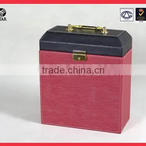 Custom Wooden Suitcase Box Luggage Leather Box thumbnail-1
