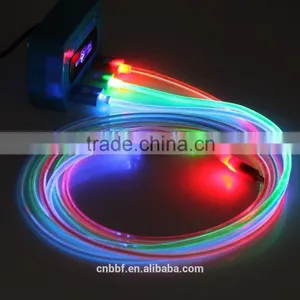 High Quality 1m Led Light Micro USB Data Cable Sync Charge Cord for Samsung thumbnail-1