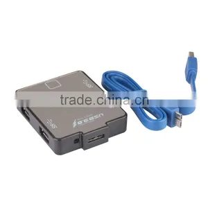 Square Usb Por Hub , 4 Port Usb 3.0 Hub From Usb Hub Suppliers With Aluminum Casing for PC and Laptop thumbnail-1