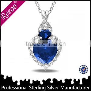 Aroma Dark Blue Stone Pendant thumbnail-1