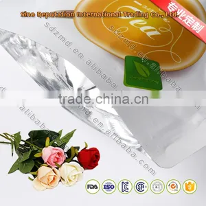 Hot Selling Laminated Plastic Tea Packaging Heat Zipper Top Bag / Stand up Pouch thumbnail-4
