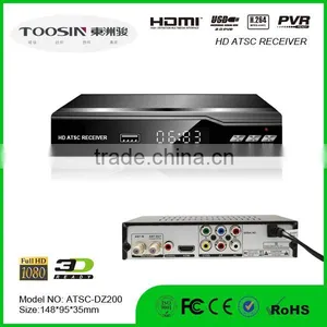 2016 Hot Seliing HD ATSC Receiver Digtial TV Tuner Box Converter PVR Time-shift Mexico USA Canada thumbnail-1