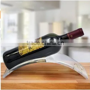 Wine Rack Curved Acrylic Single Bottle Wine Stand thumbnail-2