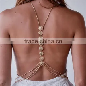 Fashion Engraving Flower Sexy Waist Chain thumbnail-1