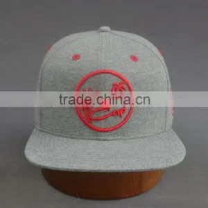 Customized 100% Cotton Twill 6-panel Snapback Cap With Embroidery Logo thumbnail-2