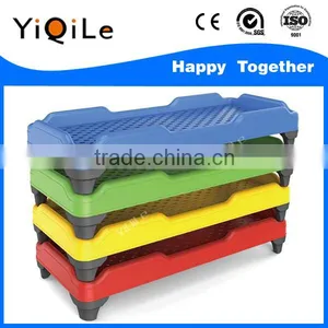 Wholesale Foldable High Quality Cheap Price Plastic Bed for Kids in Kindergarten thumbnail-5