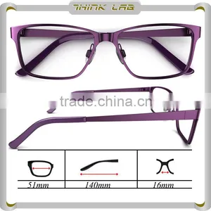 Fashion Eyewear Frame New Model Glasses Stainless Steel Frame in Purple thumbnail-1
