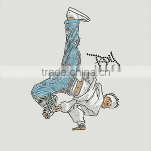 Hot Fix Rhinestone Street Boy Motif thumbnail-1