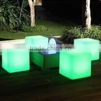50CM Outdoor Waterproof Led Cube Color Changing Square Bar Seat Furniture/Remote Control Outdoor Led Flood Lights thumbnail-2