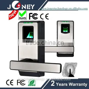 Rugged Abs Plastic Casing Bometric Fingerprint Smart Handle Door Lock thumbnail-1