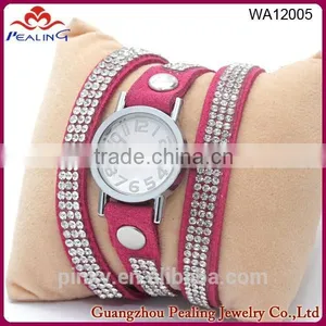 Best Selling New Style Colourful 4 Row Bling Bling Fashion Bangle Watch Ladies Watches thumbnail-4