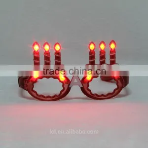 Nightclub Bar Carnival Halloween Christmas Party Supplies, Plastic Light Glasses LED Glasses 10 Lights Fire Shaped Glasses thumbnail-1