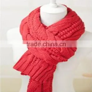 Hot Sale Large Women Knitting Infinity Scarf Winter Thicker Muffler Scarves Brand Solid Color Women's Scarf thumbnail-3