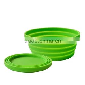 Eco-friendly Food Grade Silicone Collapsible Salad Bowl thumbnail-2