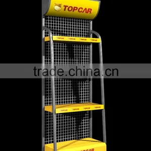 Metal Gas Station Wire Shelf Lubricating Oil Display Rack thumbnail-3