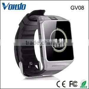 Bluetooth 4.0 Watch Phone Smart Watch Wrist With Camera Touch Screen Smart Watch For HTC Samsung Galaxy S4/S5/S6 thumbnail-2