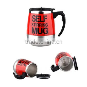 450ML Promotion Travel Stainless Steel Self Stirring Coffee Mug thumbnail-2