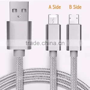 2 In1 Micro USB Cable 1M Data Sync Charging Cables Line for Phone thumbnail-1
