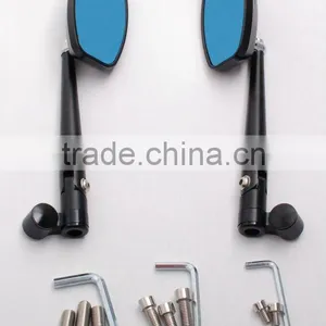 Universal OEM Motorcycle Bar End Mirror Fit for Honda Suzuki Yamaha Kawasaki 8mm 10mm Bolt thumbnail-1