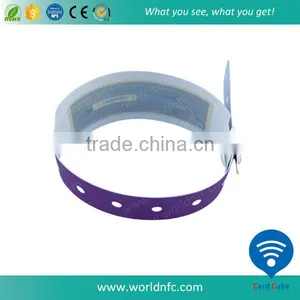 NTAG213 NFC Paper Wristband One Time Use Disposable RFID Wristband thumbnail-4