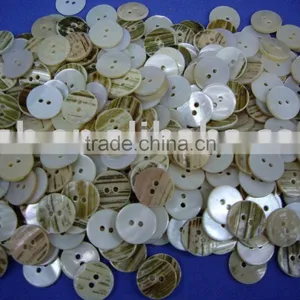 White River Shell Button With Skin Back -2 Holes thumbnail-1