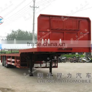 35t Tri-axle Flatbed Semi-trailer thumbnail-1