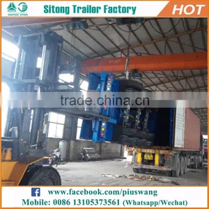 Durable 20ft 40ft Container Transport Semi Trailer 30 Ton Low Flatbed Semi Trailer thumbnail-2