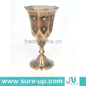 Unique Arabic Brass Antique Candle Holder thumbnail-1