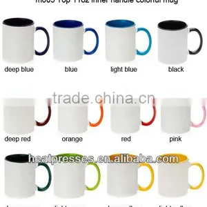 10oz 11oz AAA Grade Blank 100g Sublimation Paper Color Inside and Handle Coated Mug thumbnail-1