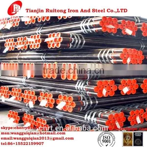High Quality Black Erw Welded Pipe in Tianjin of China thumbnail-1