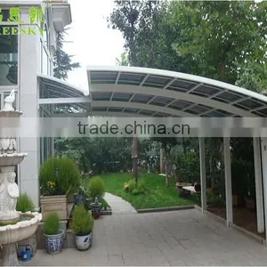 Modern Outdoor Aluminum Frame Sunshade Car Carport thumbnail-1