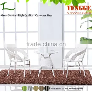 TG-8070 3 Pieces Outdoor Furniture Rattan Cheap Cafe Tables and Chairs thumbnail-3