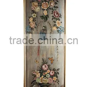 Antique Decorative Wall Picture, Luxury Silver Painted Wooden Hanging Picture, Classical Drawing Hanging Wall Art thumbnail-1