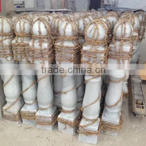 White Marble Baluster Light Stair Handrail thumbnail-2