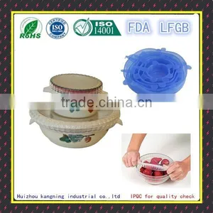 Food Grade Heat Resistant Flexible Silicone Lid,stretch Cover,food Cover thumbnail-1
