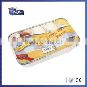 Extra Large Foil Containers With Lids(5 Pack) thumbnail-1
