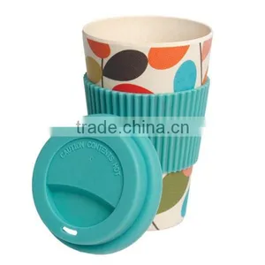 Beautiful Biodegradable Christmas Bamboo Cup 400ml thumbnail-1