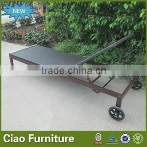 Foshan China Furniture Plastic Rattan Beach Lounge Chair thumbnail-2