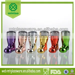 Newset 6 Color Electroplate Wholesale 2oz Vodka Mini Shot Glass Drinking Glass thumbnail-1