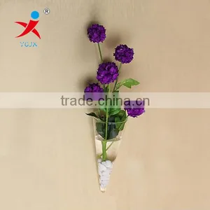 Hand Blown Cheap Glass Wall Vase thumbnail-1