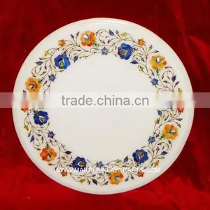Marble Inlay Dining Table Top, Marble Inlay Makarana Coffee Table Tops thumbnail-1