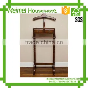 Wooden Dressing Valet Stand for Coats Organizer thumbnail-1